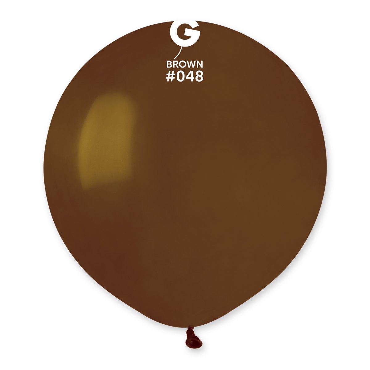 Solid Balloon Brown #048 19 in.