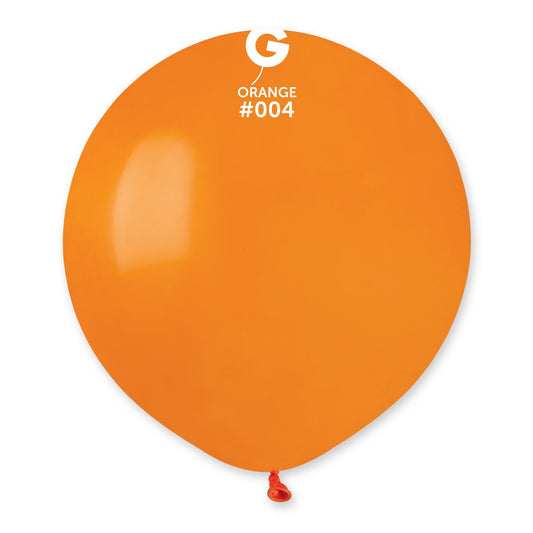 Solid Balloon Orange #004 19 in.