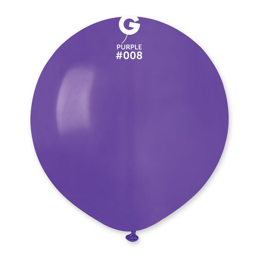 Solid Balloon Purple #008 19 in.