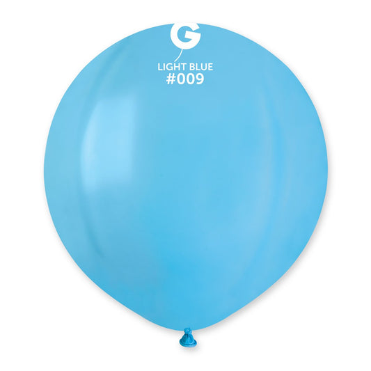 Solid Balloon Light Blue #009 19 in.