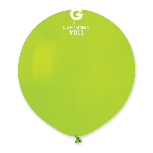 Solid Balloon Light Green #011 19 in.