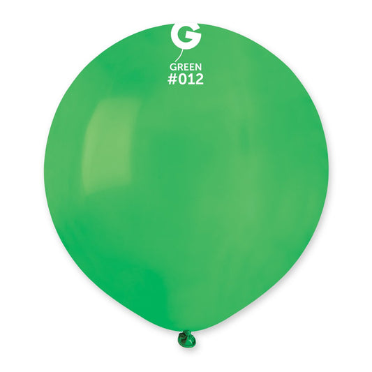 Solid Balloon Green #012 19 in.