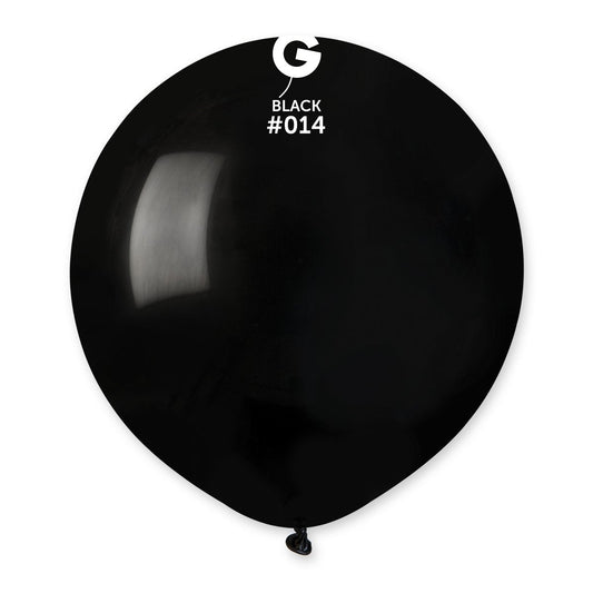 Solid Balloon Black #014 19 in.