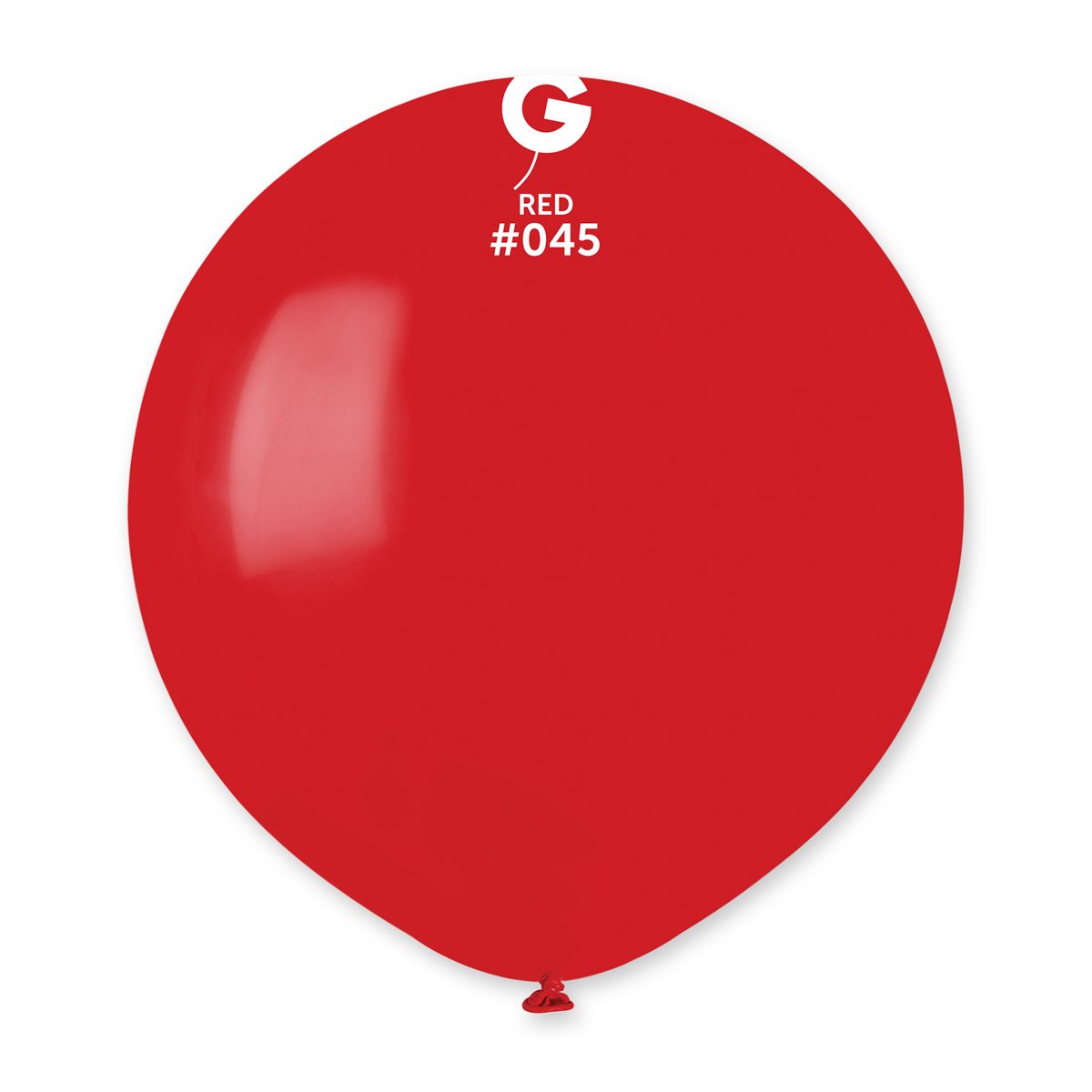 Solid Balloon Red #045 19 in.