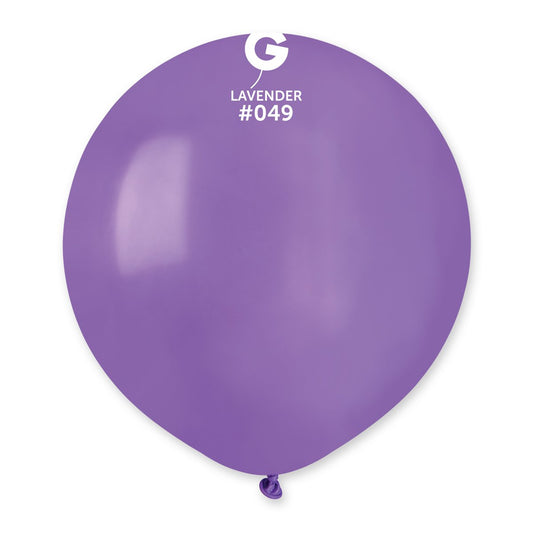 Solid Balloon Lavender #049 19 in.