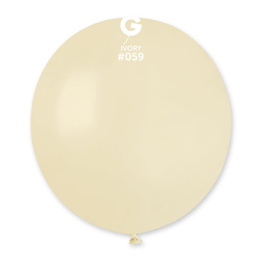 Solid Balloon Ivory #059 19 in.