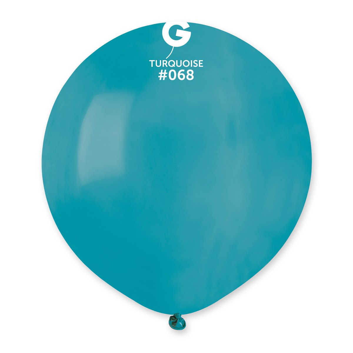 Solid Balloon Turquoise #068 19 in.