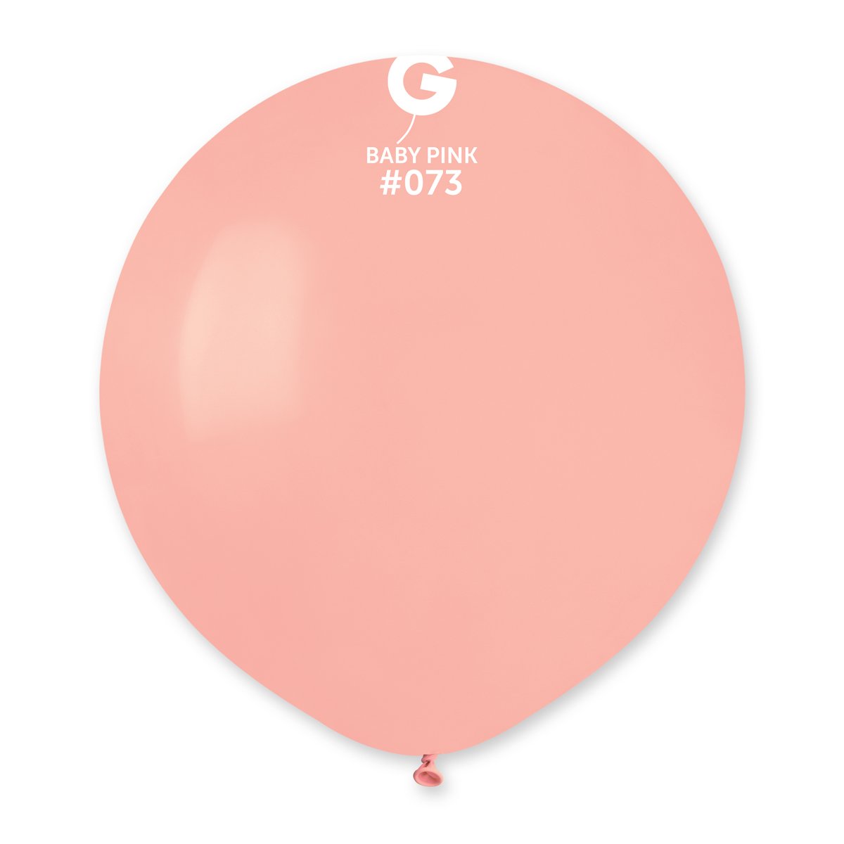 Solid Balloon Baby Pink #073 19 in.