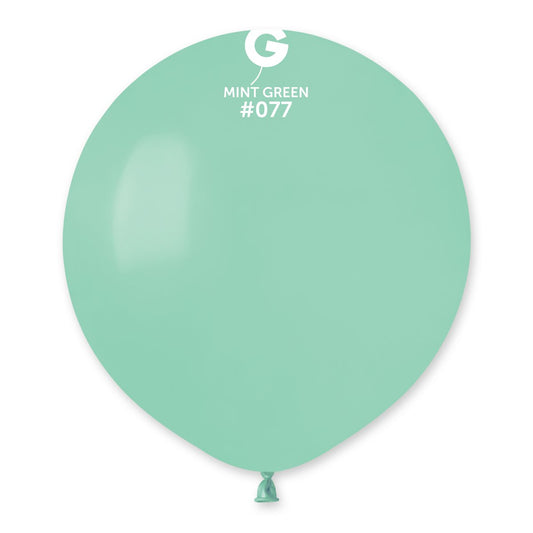 Solid Balloon Mint Green #077 19 in.