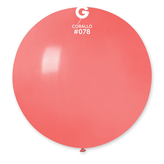 Solid Balloon Corallo #078 - 31 in. (x1)