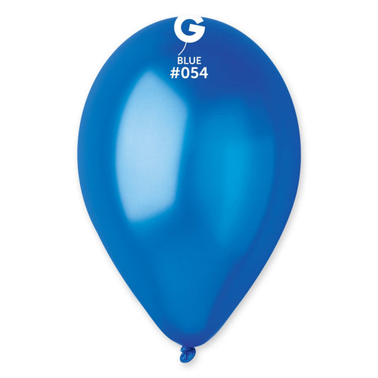 Metallic Balloon Blue #054 - 12 in.