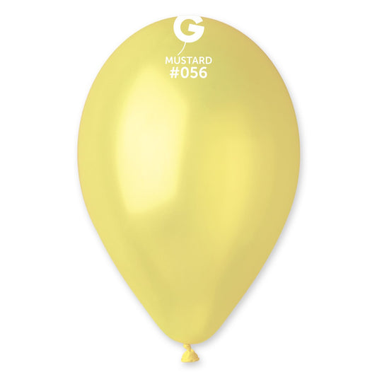 Metallic Balloon Baby Yellow #056 - 12 in.