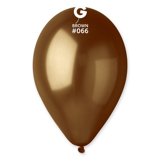 Metallic Balloon Brown #066 - 12 in.