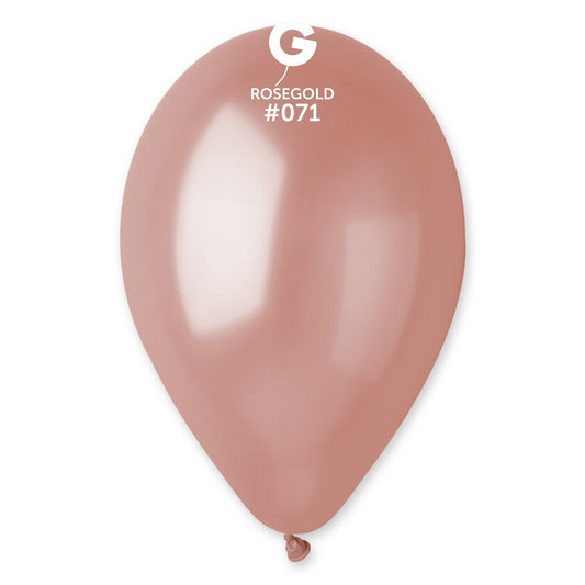 Metallic Balloon Rose Gold #071 - 12 in.