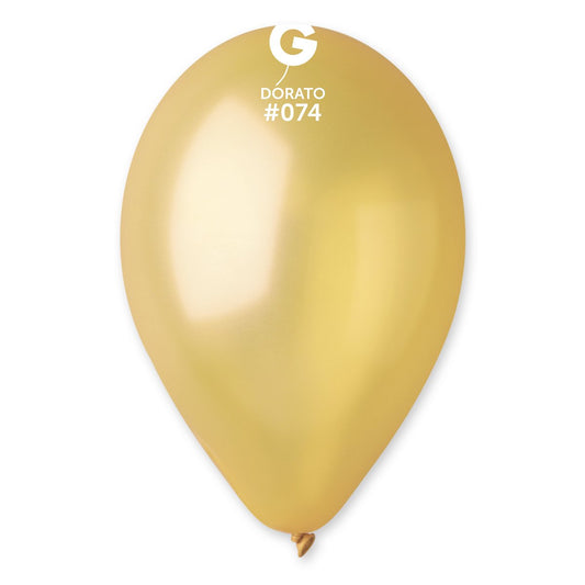 Metallic Balloon Dorato #074 - 12 in.