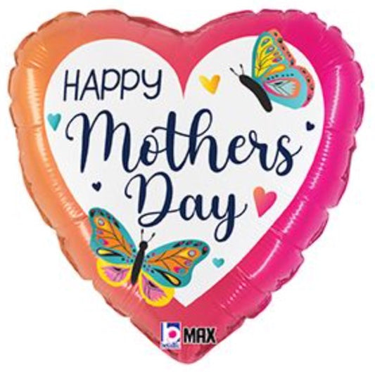 18" Mom's Day Hearts & Butterflies  Pkg