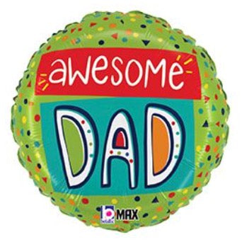 18" Awesome Dad  Pkg