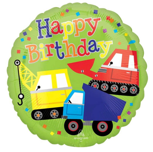 18" Birthday Party Trucks  Pkg