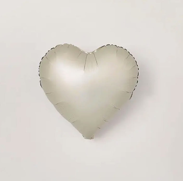 17" - 18" Heart Shaped Foil Balloon  - (Choose Color below)