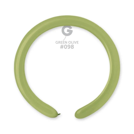 Solid Balloon Olive Green #098 - 2 in.
