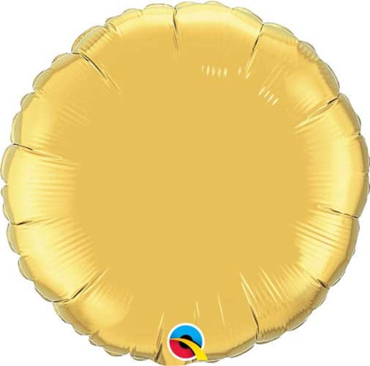 Round Solid Foil Balloon 9 In.  (Choose Color)