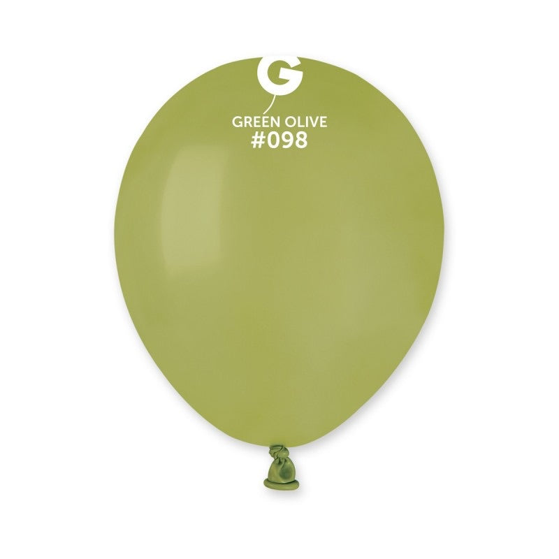 Solid Balloon Olive Green #098 - 5 in.