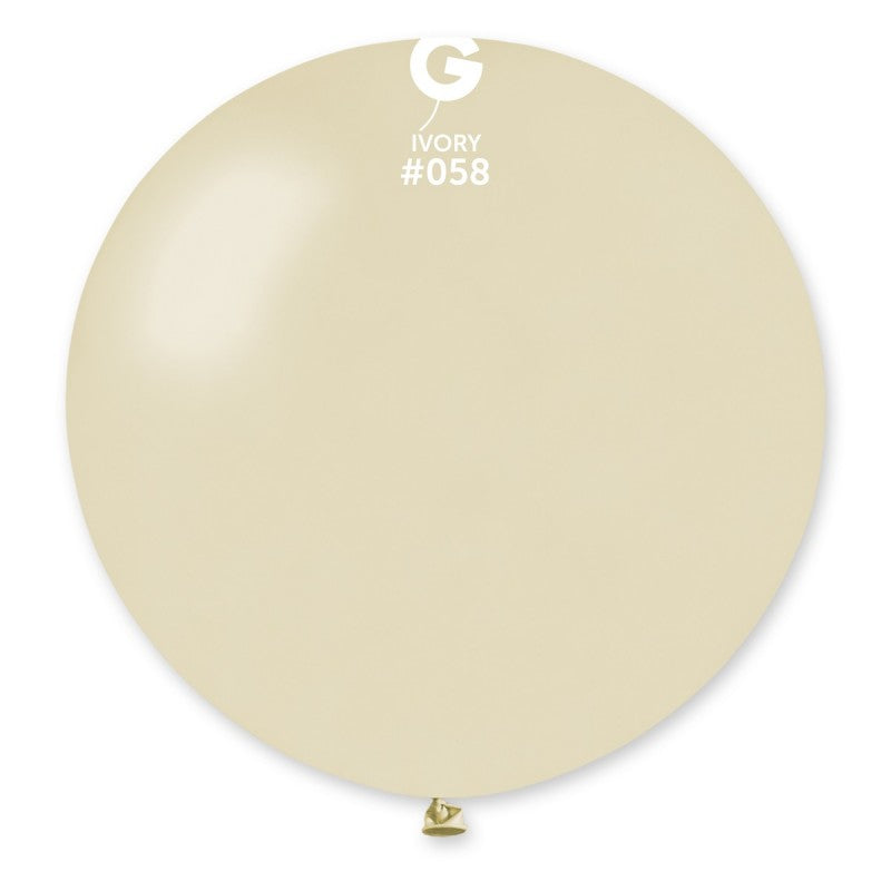 Metallic Balloon Ivory #058 - 31 in. (x1)