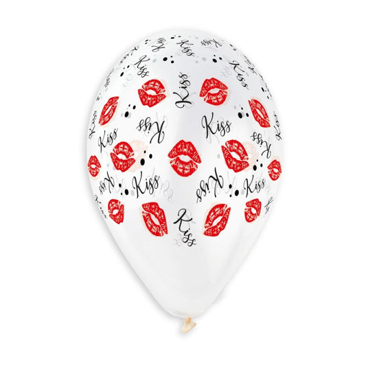 Crystal Lipstick & Kiss Balloon 13 in.