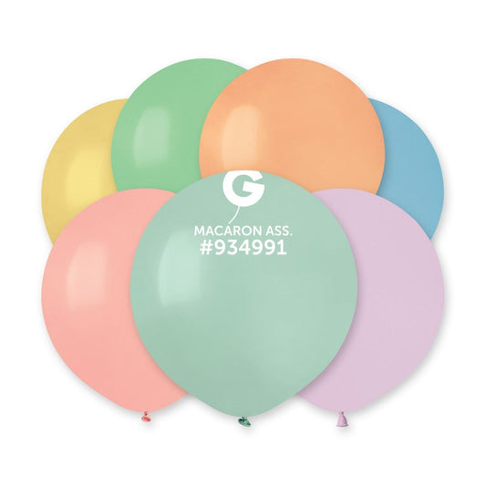 Solid Macaron Assorted Balloons #081 19 in.