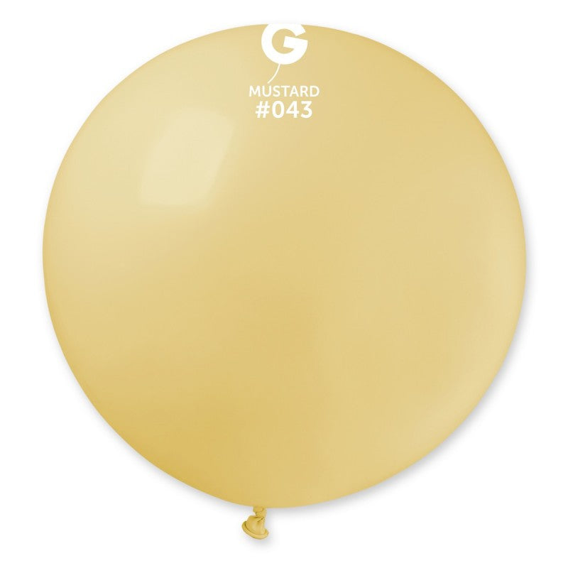 Solid Balloon Baby Yellow #043 - 31 in. (x1)