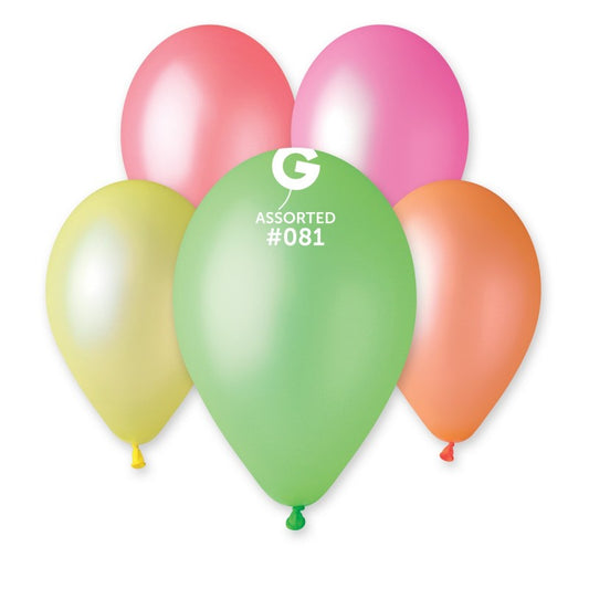Neon Assorted #081 Balloons 12 in.