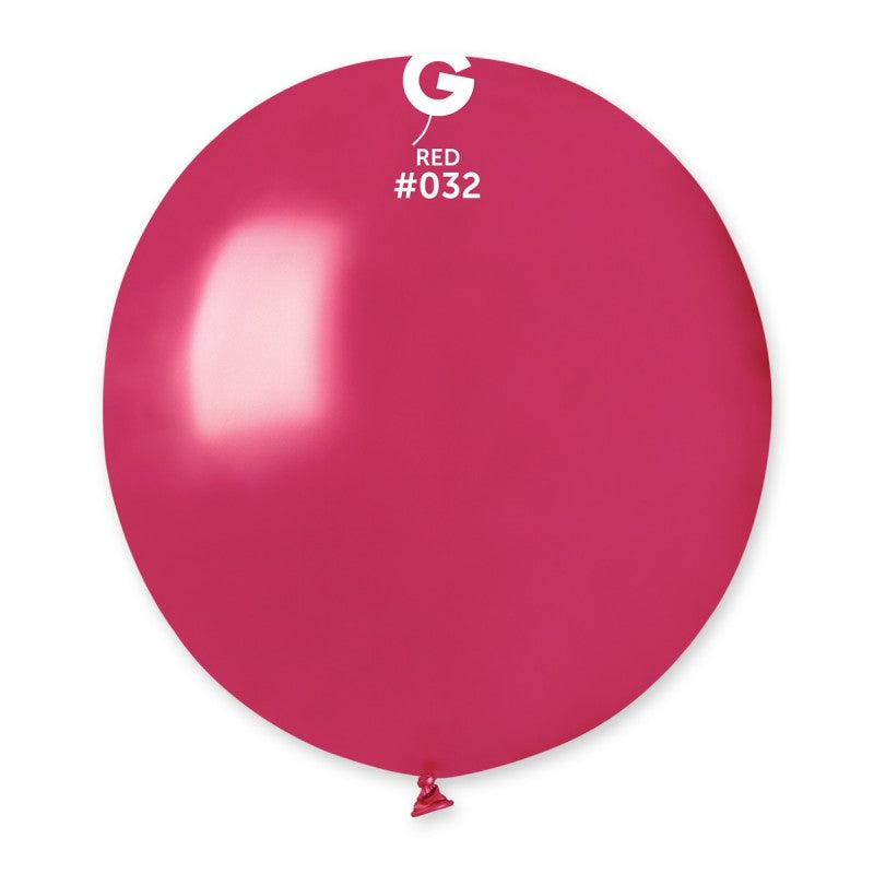 Metallic Balloon Watermelon Red #032 - 19 in.