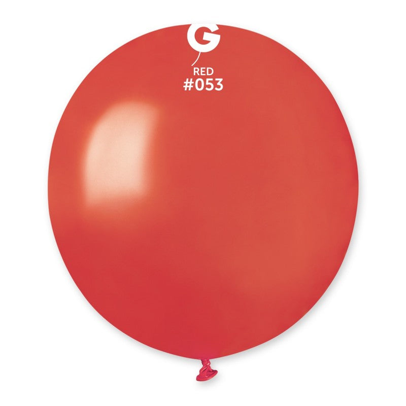 Metallic Balloon Red #053 - 19 in.