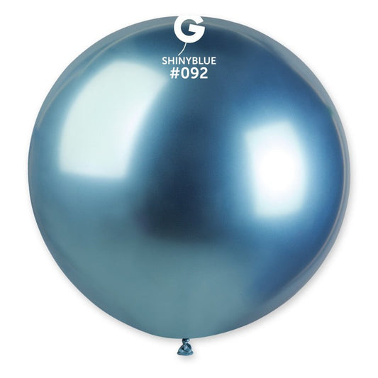 Shiny Blue Balloon #092 31 in.