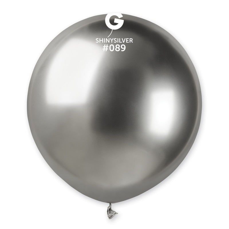 Shiny Silver Balloon #089 19 in.