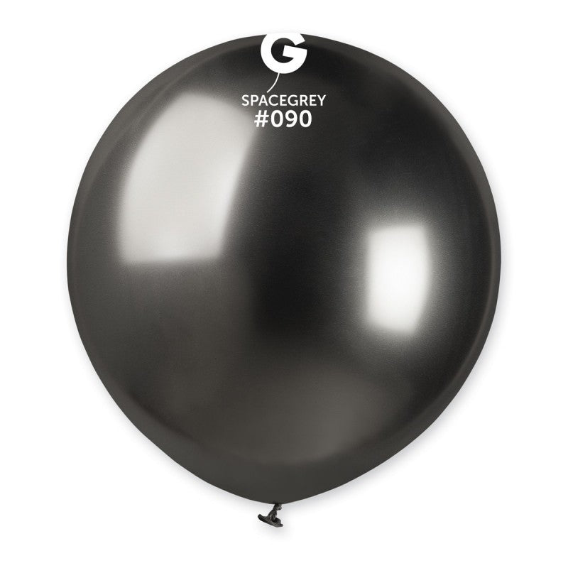 Shiny Space Gray Balloon #090 - 19 in