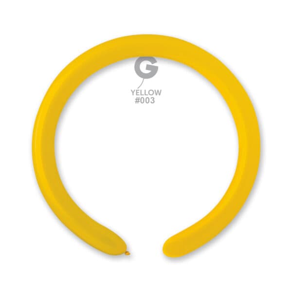 Solid Balloon Yellow #003 2 in.