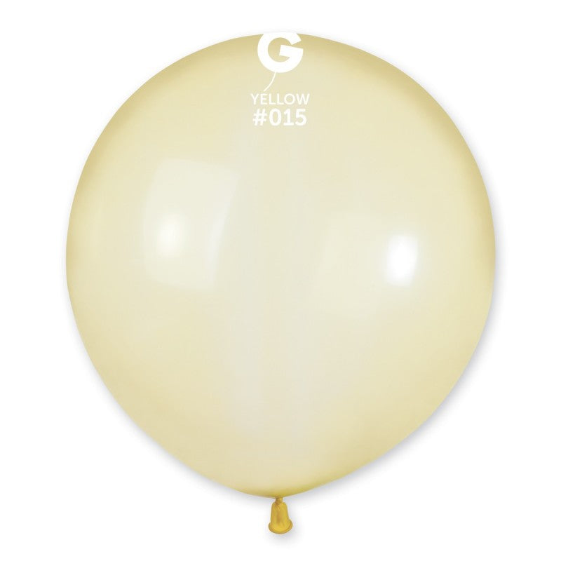 Crystal Balloon Pastel Yellow 19 in.